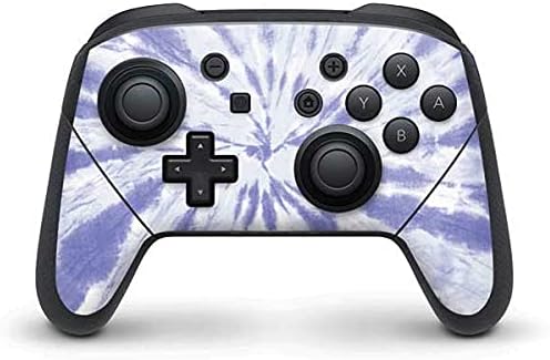 Skinit Decal Gaming Skin Compatible with Nintendo Switch Pro Controller - Purple Tie Dye Design