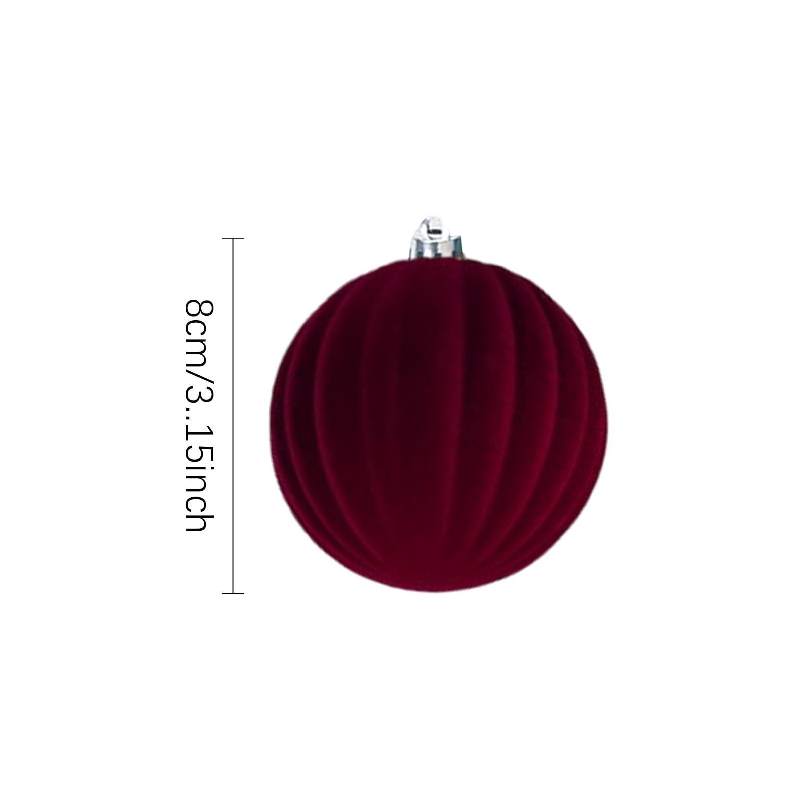 Decorazioni per albero di Natale, 12 pezzi, 7,9 cm, morbide