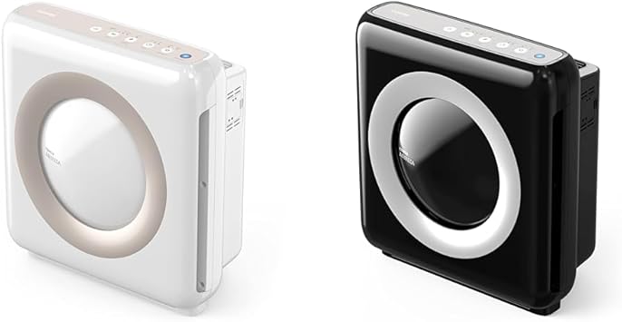Bundle | Coway Airmega AP-1512HH True HEPA Air Purifier, Set of 2, White + Black