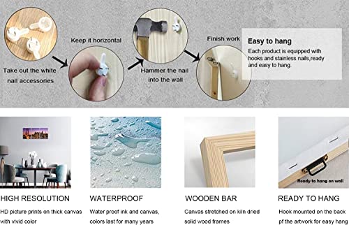 Ownanrthm 3 Pcs Airplane Wall Art Canvas Airplane Wall Art Decor Airplane At Sunset Vintage Airplane Picture Print On Canvas Stretched And Framed Ready To Hang For Home Decor Wall Decor 12" X 12"X3 #TOP7