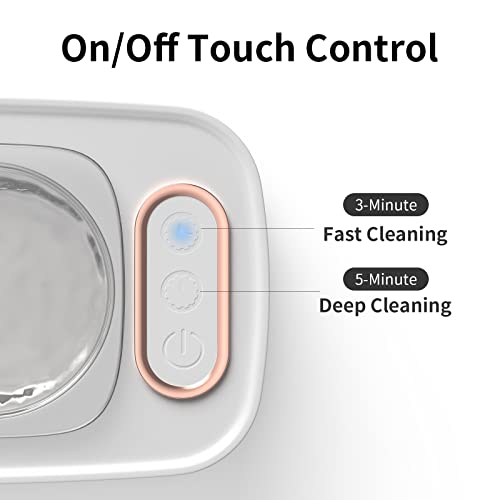 Ultrasonic Cleaner, 47kHz Professional Ultrasonic Jewelry Cleaner Machine with 400ML Stainless Steel Tank for Cleaning Eyeglass, Braces, Ring, Necklaces, Earrings, Makeup Brush - Thumbnail 2
