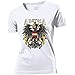 Produktbild Trendagentur KEPPLINGER Damen T-Shirt - Österreich - Aufdruck: Austria mit Staatswappen/Adler (Weiß, L)