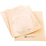 Bag Tek 8.75 Inch Heat And Seal Sample Bags, 100 Medium Heat Seal Bags - Clear Window, Heat Sealable, Kraft Plastic Heat Sealable Bags, Leak-Resistant, For Sandwiches Or Snacks - Restaurantware