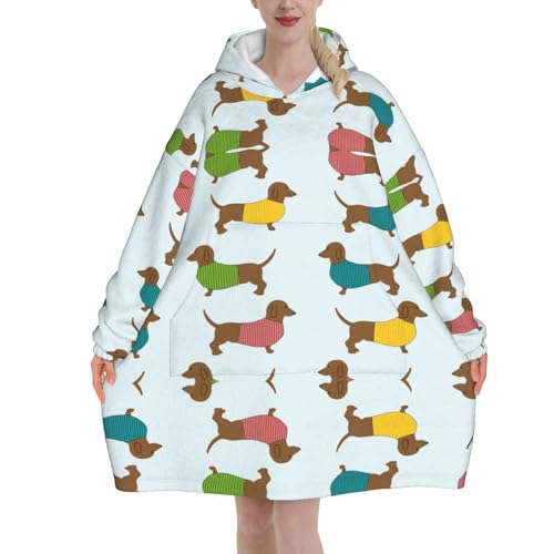 Couverture pull teckel pour femme le sweat oversize idéal pour vos soirées cocooning