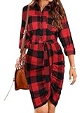 vestiti estivi donna camicia Abbinamento: da indossare con jeans slim fit, pantaloni, stivali e un paio di tacchi chic per creare una moda classica. Riceverai molti complimenti.Rock questo look con stivali alti e una sciarpa accogliente per un look sbalorditivo!