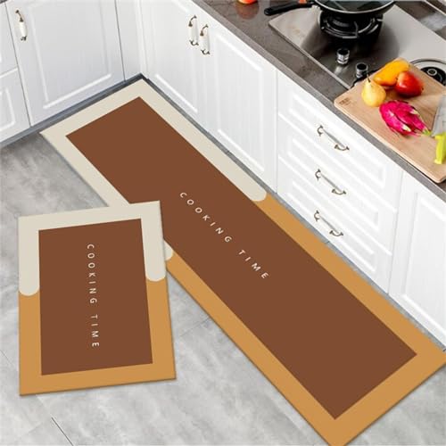 Tapis de cuisine antidérapant résistant à l'huile et à l'eau lot de 2 - 2