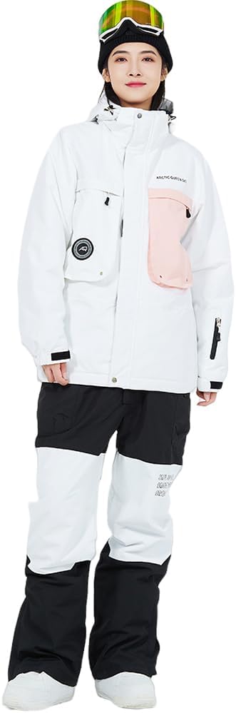 スノーボードジャケット ビブパンツ　セット スノーボードウェア 上下セット メンズ スキーウェア レディース