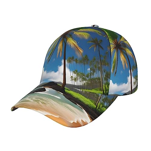 Casquette de baseball unisexe KoNsev chapeau de sport délavé plage hawaïenne taille unique