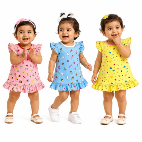 Image of Tinchuk Baby Girl's A-Line Mini Dress(Pack of 6)