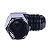 SYKRSS Female to 6AN Male Flare 90 Degree Swivel Hose Fitting Adapter Aluminium Anodized Black