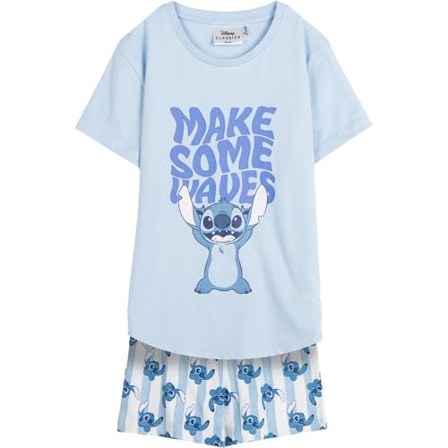 CERDÁ LIFE'S LITTLE MOMENTS Niños Y Niñas Cómodo Y Divertido – Pijama Stitch Ideal para Descanso Y Juego Set di Pigiama, Blu, 12 Anni (Pacco da 2) Unisex-Bambini e Ragazzi