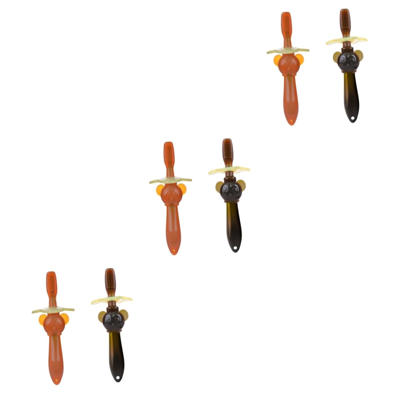 Healeved 3 Set Di Spazzolini Da in Per Bambini E Bambine Setole Morbide Spazzola Per L'addestramento Orale Delicata 2 Pezzi * 3