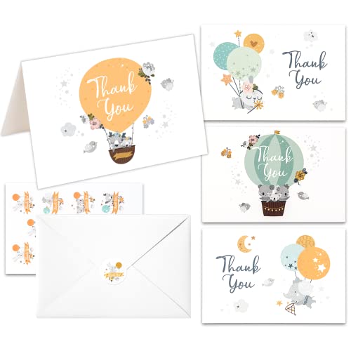 20 Pack Baby Shower Cards With Envelopes And Stickers, 4X6 Inch Unisex Greeting Baby Shower Thank You Cards Bundle | Girl And Boy Greeting Note Cards | Newborn Baby Greeting Card | Bulk Thank You Cards #TOP1