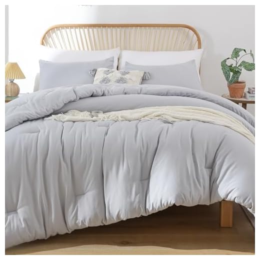 ROSGONIA Gray Comforter Set