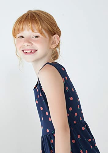 Vestido Infantil Estampado Azul 010