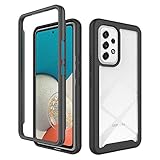 [ Transparencia Duradera ] : Diseño transparente en el estuche trasero para mostrar su Samsung Galaxy A53 5G perfectame. Sus materiales resistentes al amarilleo mantendrán tu funda con una transparencia cristalina.
