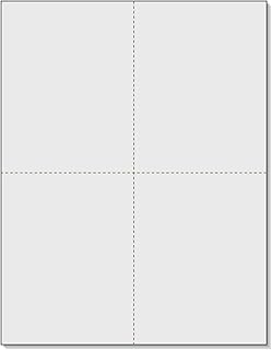 NextDayLabels - 8-1/2" x 11" Laser/Inkjet Postcards 4 Per Page, (4-1/4" x 5-1/2" Each Card | Gray, 1000 Cards)