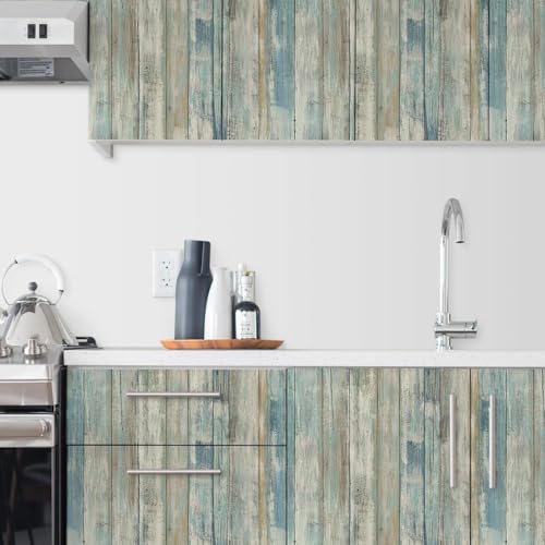 Papel adhesivo para muebles impermeable que repara y cubre armarios viejos de cocina 4