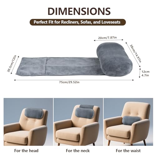 Image of Head Recliner Pillow, Headrest Pillows for Recliner Chairs