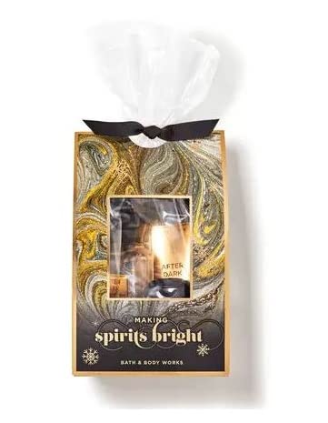 Miniatura 3 de Bath and Body After Dark Making Spirits Bright - Mini bolsa de regalo 3 en 1 para cabello, cara y cuerpo - Crema corporal y gel de manos Bourbon