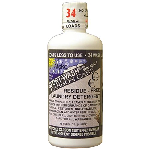 Atsko Sport Wash Carbon Care Laundry Detergent, 1 L, Black