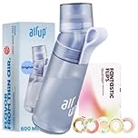 AIR UP water bottle Twist Pro Blueberry original starter set with pods in 5 flavours I 600ml water bottle with sugar-free flavouring I dishwasher-safe, BPA-free I Blue