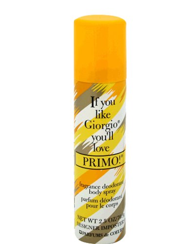 Primo by Parfums De Coeur for Women. Gentle Deodorant Body Spray Pack Of 3 X 2.5 Oz. / 3 X 75 Ml