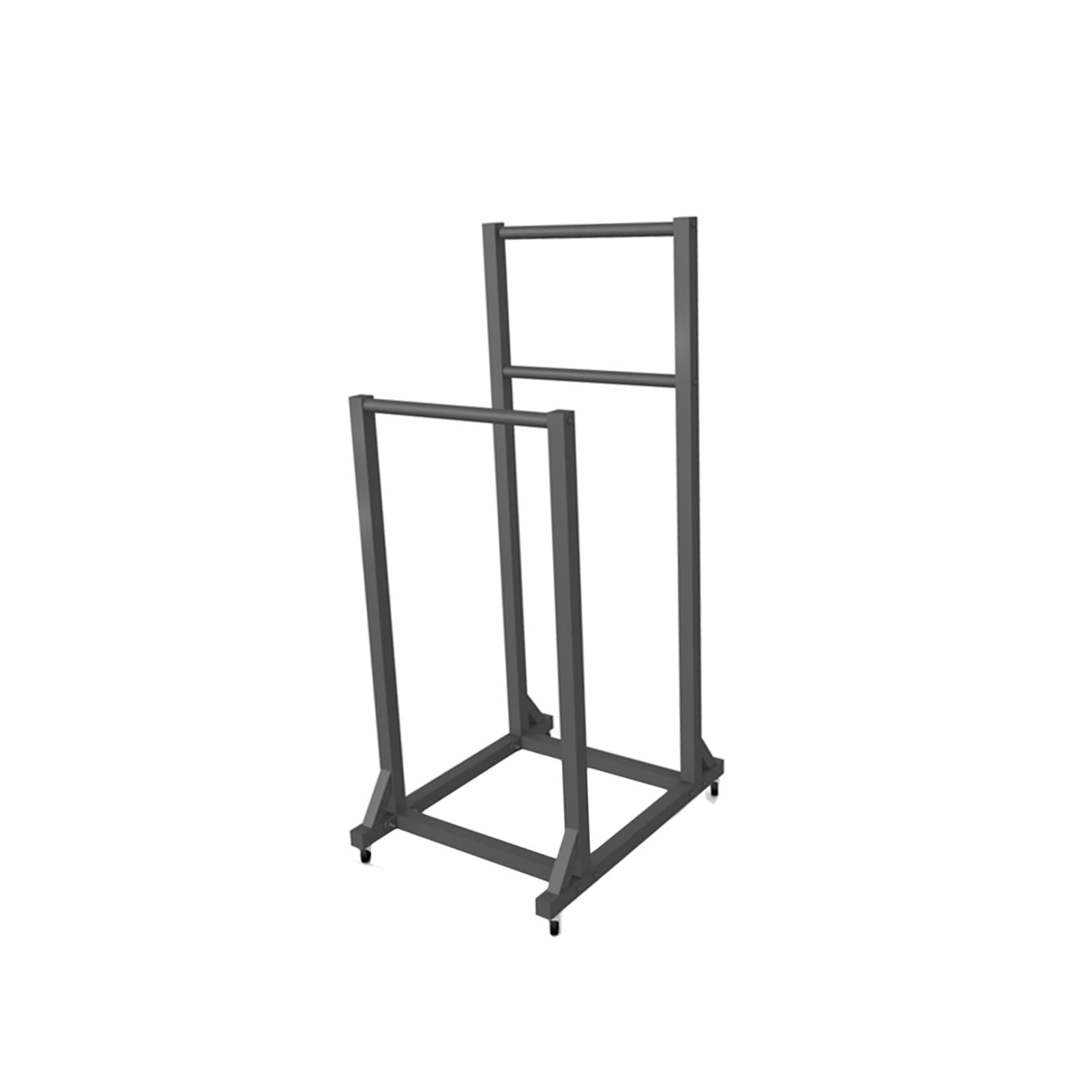 Genérico Carro De Almacenamiento Cartón con Ruedas Asa, Estante Soporte Metal, Caja Liviano, For Almacén Comercial