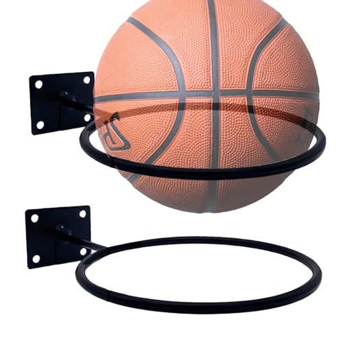 Portapernos: soporte de baloncesto montado en la pared, organizador de garaje portátil | Solución de almacenamiento multifuncional para equipos deportivos, soporte de exhibición resistente montado en
