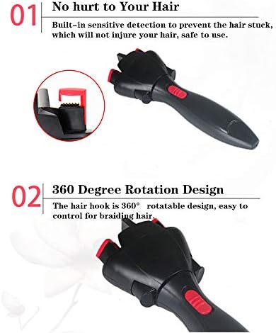 AUNMAS 25W-39W USB Automatic Hair Braider, All Hair Types