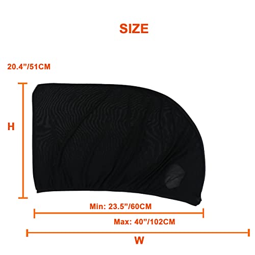 2Pack Front Car Window Screen Mesh Cover Up To 40", Car Sunshade Anti-Uv Rays, Privacy Shade Car Camping Net For Ventilation #TOP5