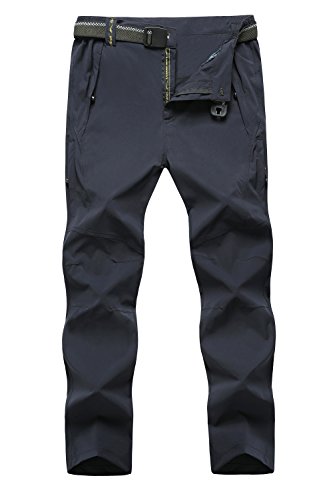 Mr.Stream Men's Nylon Fishing Walking Sports Cycling Quick Drying Outdoor Mountain Stretch Hiking Sweatpants L BlackBlue 3