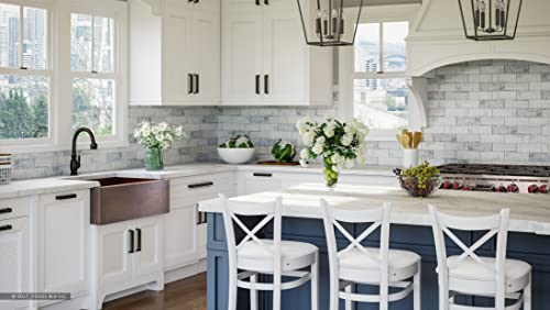 Fsw1106 Luxury 30-Inch Heavy 12-Gauge Dark Patina Copper Farmhouse Sink, Includes Accs, Flat Front #TOP6