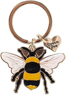 Jones Home & Gift DP_41438 Keyring | Queen Bee | Enamel | H7cm x W4cm x D0.2cm | Pack of 1, multicolor