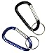 Custom Accessories 37756 2-1/8" Long Carabineer Key Ring, (Twin Pack)