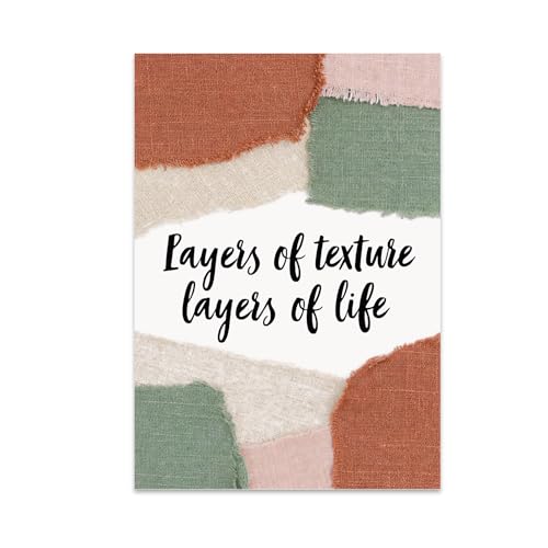 Modern Home Office Poster Print - Layers of Texture Layers