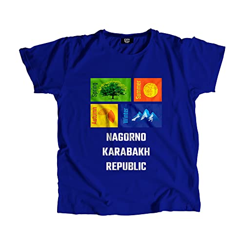 T-shirt Nagorno Karabakh Republic bleu roi pour homme et femme