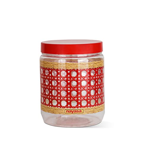 Image of Nayasa Sparkle Containers, 1900 ML (Set of 2), Red