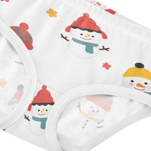 Girls' Hipster Panties Breathable Underwear for Kids Snowmen4