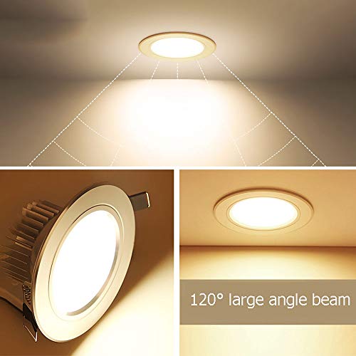 Focos empotrables LED para decoración de dormitorios con lámparas de techo 3000K 4