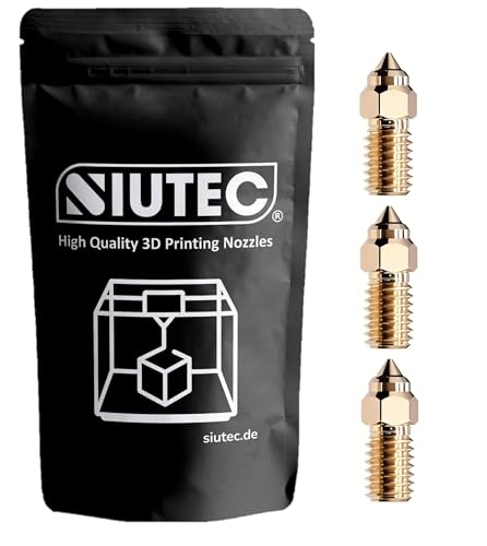 SIUTEC Brass Nozzle/Brass Nozzle Compatible with Elegoo Neptune 4, Neptune 4 Pro - 3D Printer Nozzle for 1.75 mm Filamen