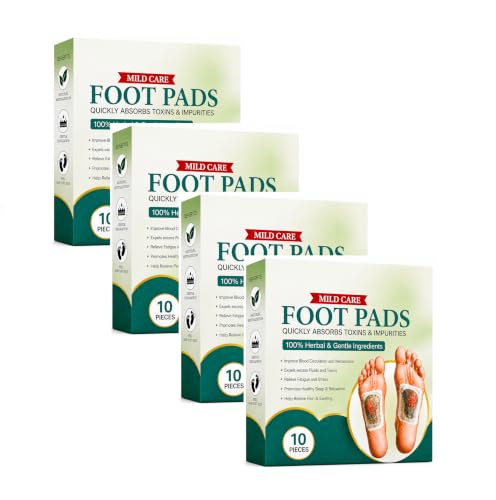 Image of Herbal Foot Detox Patches for Men & Women, Overnight Foot Pads with Ginger & Bamboo Vinegar, Natural Foot Care Patche for Nighttime Relaxation (Pack of 40)