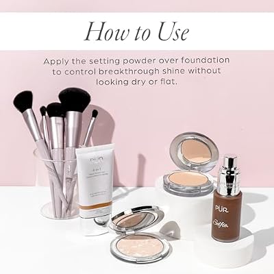 PUR MINERALS Pressed Setting Powder Balancing Act - Skin-Perfecting Pressed Compact Powder for Smooth & Fresh Natural-Matte Finish - Translucent Setting Powder Makeup for All Skin Tone, Cruelty Free