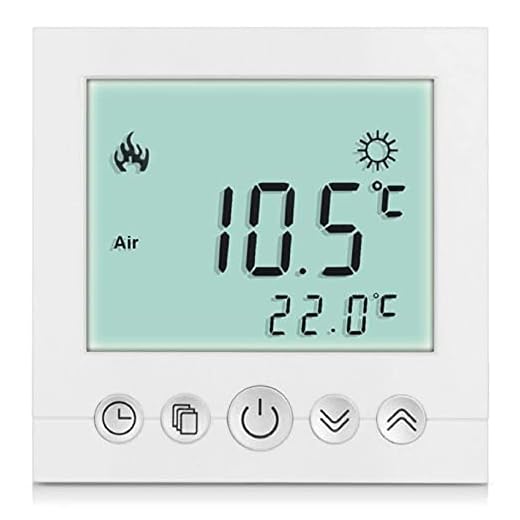 SM-PC®, Digital Thermostat Raumthermostat Fußbodenheizung Wandheizung LED weiß #a31