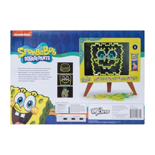 Well Played Spongebob Squarepants Light Board - Interactive Toy for Kids - Spongebob Themed Fun Activity for Constructive and Creative Play - Ages 6 by Well Played - Image 5