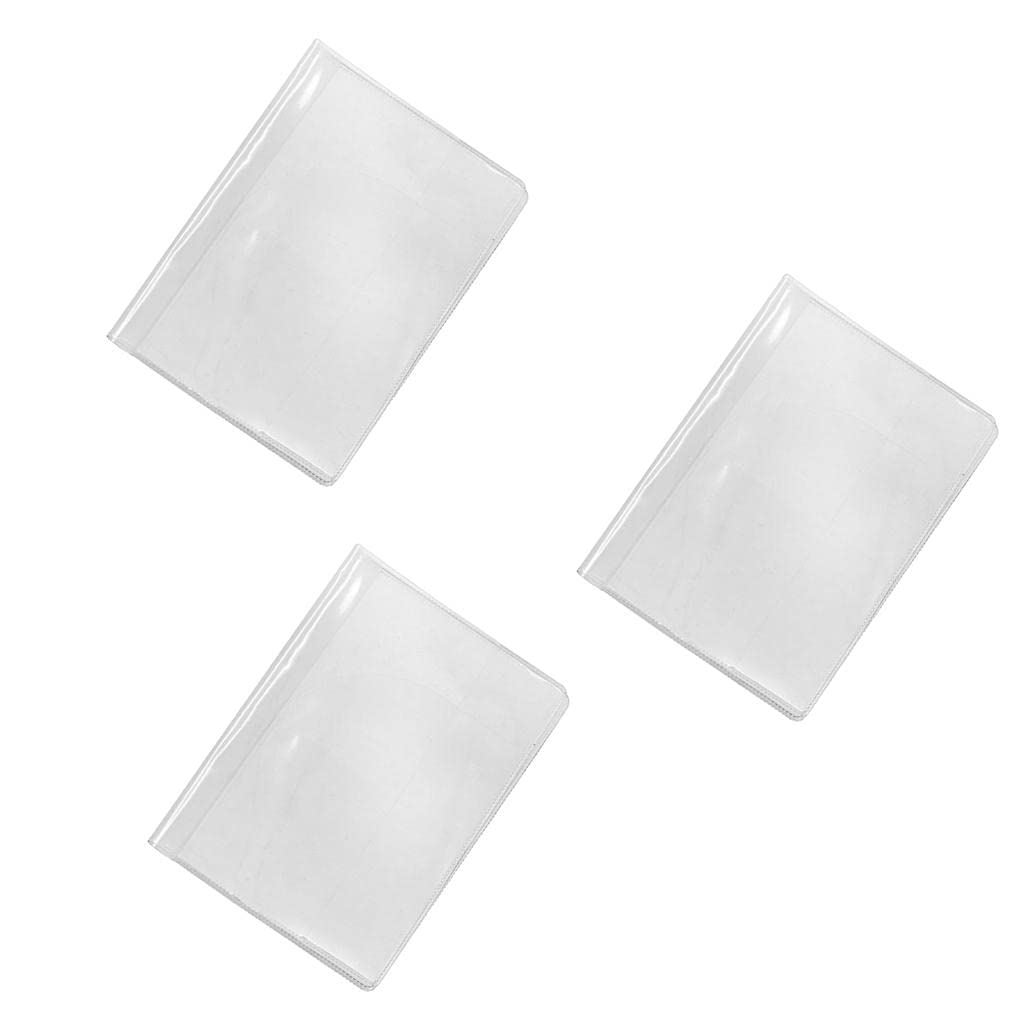 3Pieces Waterproof Passport Cover poly ID Card Protector Case Clear|Clothing Shoes & Accessories | Womens Accessories | ID & Document Holders-image-31