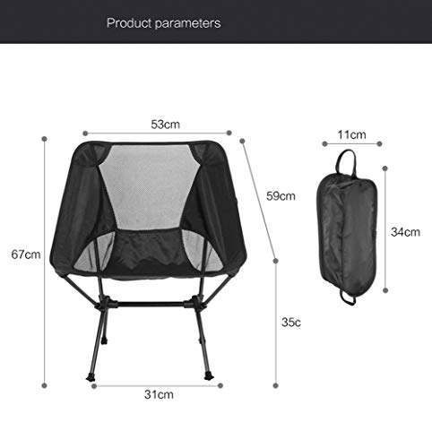 Chaise pliante camping portative et légère pour pêche et jardin - 3