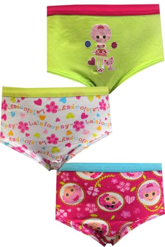 WebUndies Girls Lala Loopsy Hearts and Flowers 3 Pack Toddler Panties