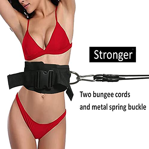 * Strong Thicken * Swim Bungee Training Belt/Swim Resistance Belt/Swim Exerciser Belt/Resistance Hydrotherapy Pool Swim Tether/Swim Safe Leash/Develop Endurance and Work on Stroke Technique