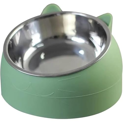 ZLBYXLUステンレススチール製キャットドッグボウル3点、ノンスリップベース子犬キャットフード飲料水ボウル、キャットフィーダー100ML/200ML (200ML,A)
